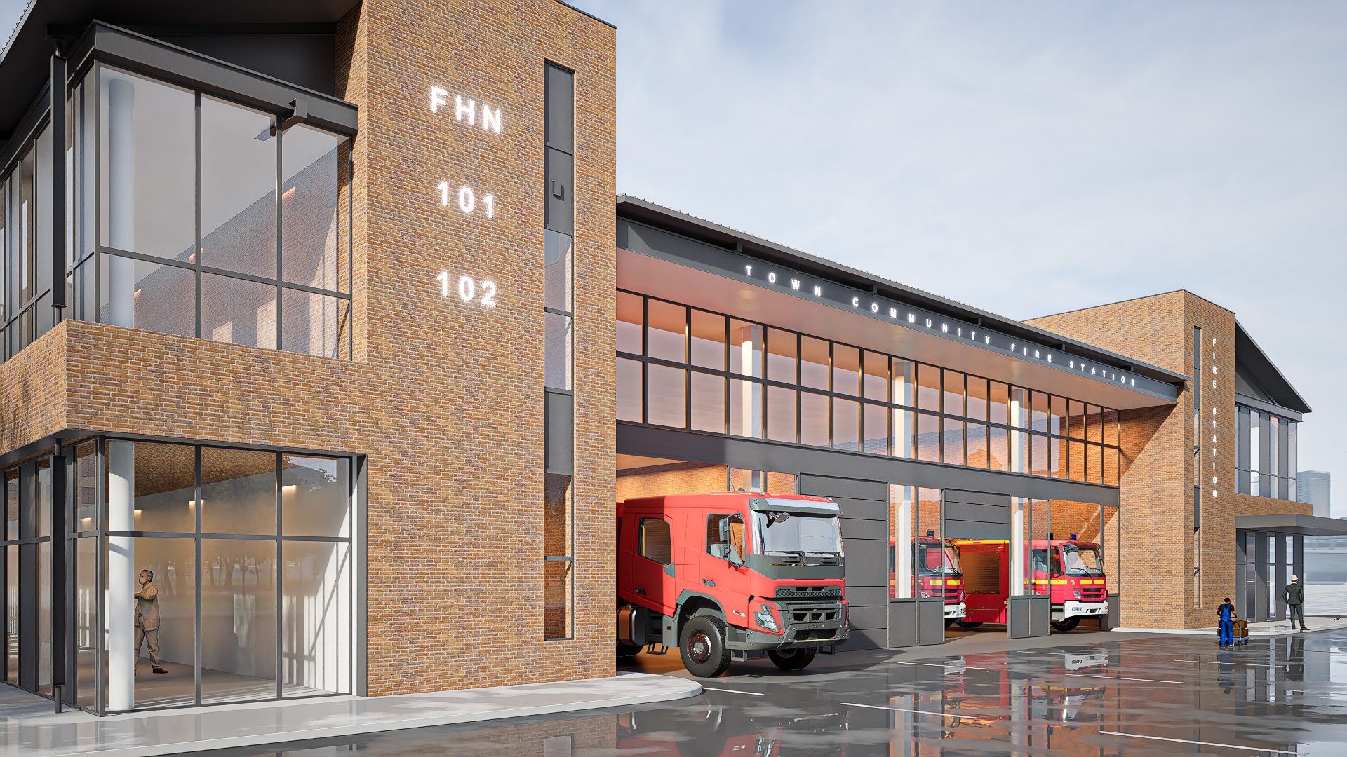 Firehouse Model - TurboSquid 2285511