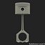 Engine Piston 3D Model