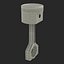 Engine Piston 3D Model