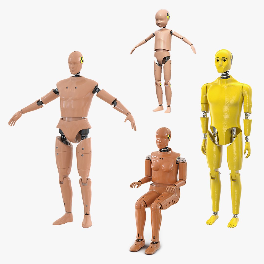 Crash Test Dummies Collection 4 3D model preview