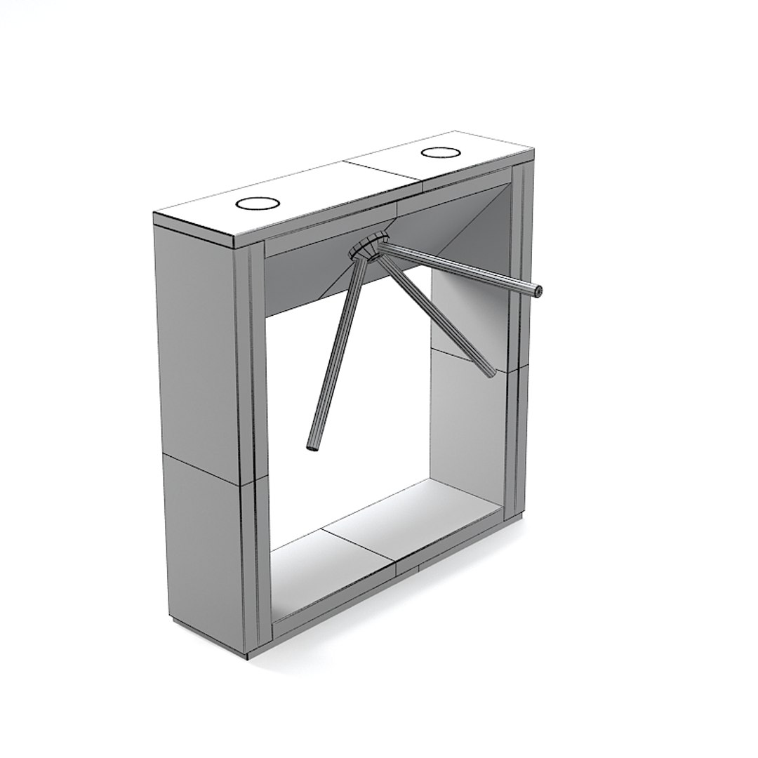 guard entrance control 3d model