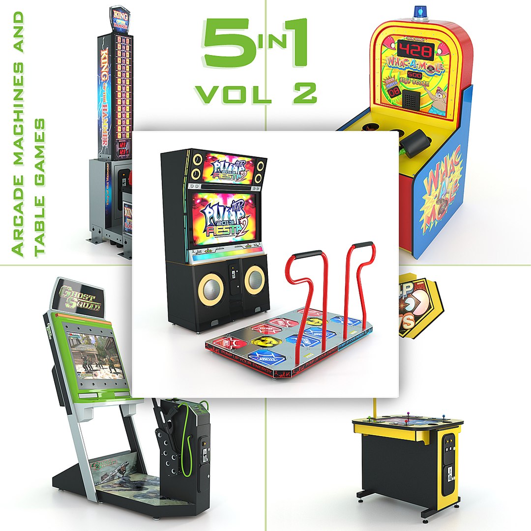 Arcade game machines and table games 5in1 vol 2 3D model https://p.turbosquid.com/ts-thumb/Q8/GEusMA/3J/5in1vol2/jpg/1746451685/1920x1080/fit_q87/4ad205d816229e583fe05db67c99a47d088258da/5in1vol2.jpg