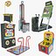 Machines de jeux d'arcade et jeux de table 5 en 1 vol 2