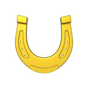 3D Horseshoe Cartoon model