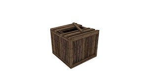 free 3ds model wooden crate