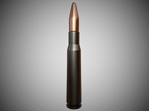 3d rifle ammo model
