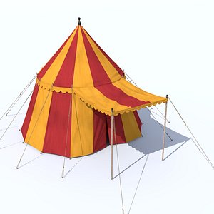 medieval tent 3d model