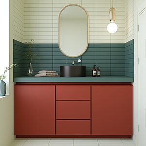 Simple and Minimal bathroom CGI Scene