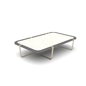 3D model modern design coffee table 02 Low-poly