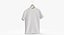 3D T Shirt Hanging Male Crew Neck White Blank and Banded Heather model