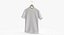 3D T Shirt Hanging Male Crew Neck White Blank and Banded Heather model