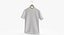 3D T Shirt Hanging Male Crew Neck White Blank and Banded Heather model
