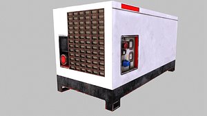 3D Portable Generator Lowpoly