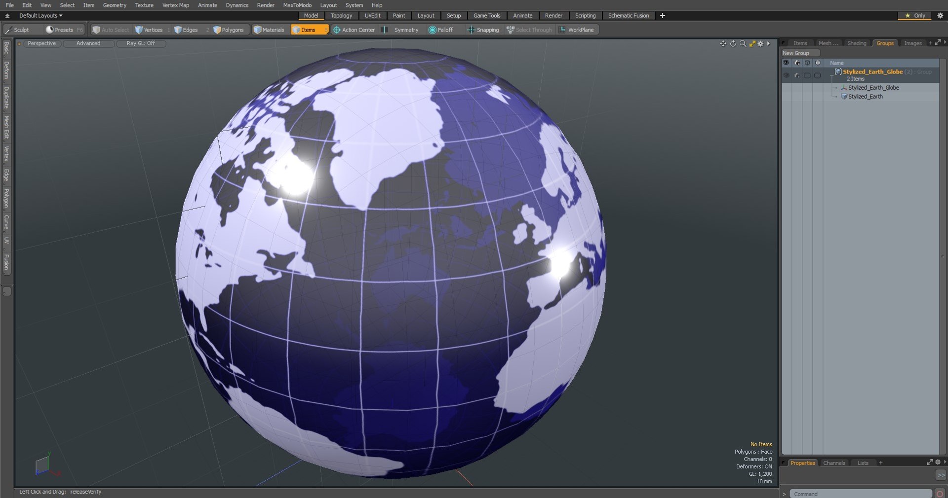 Stylized Earth Globe 3D model - TurboSquid 2137038