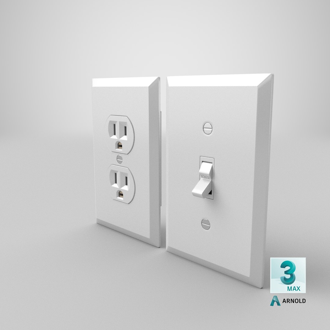 3D Electrical Outlet With Light Switch https://p.turbosquid.com/ts-thumb/Q8/dxVW6E/9z/stemcell_max_arnold_render/png/1652276946/1920x1080/fit_q87/22ecd29bc88e83842113c422896f79147812e8d3/stemcell_max_arnold_render.jpg