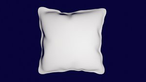 3D model white pillow