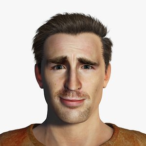Chris Evans 3D Rigged model ready for animation 3D model