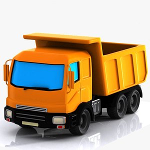 3d cartoon truck toon model