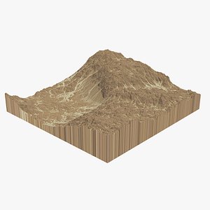 Sandy Mountain Terrain  Environment 3D model
