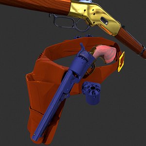 3D winchester rifle model