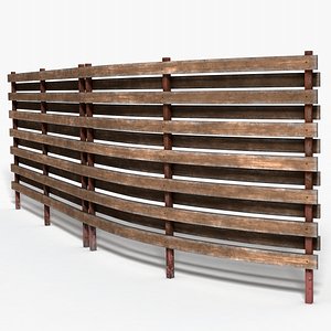 Wooden Fence 3D model