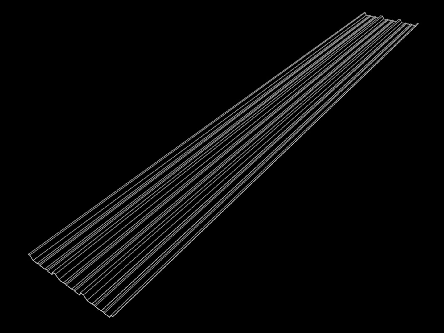 Metal Roof Sheet 3d Model