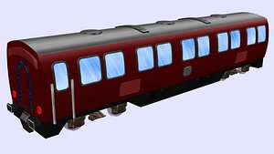 3D long db passenger wagon