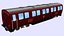 langer DB Personenwagen rot