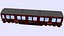 langer DB Personenwagen rot