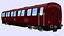 langer DB Personenwagen rot