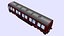 langer DB Personenwagen rot