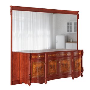 Dresser with mirror for the dining room