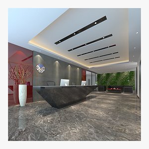 3D reception desk