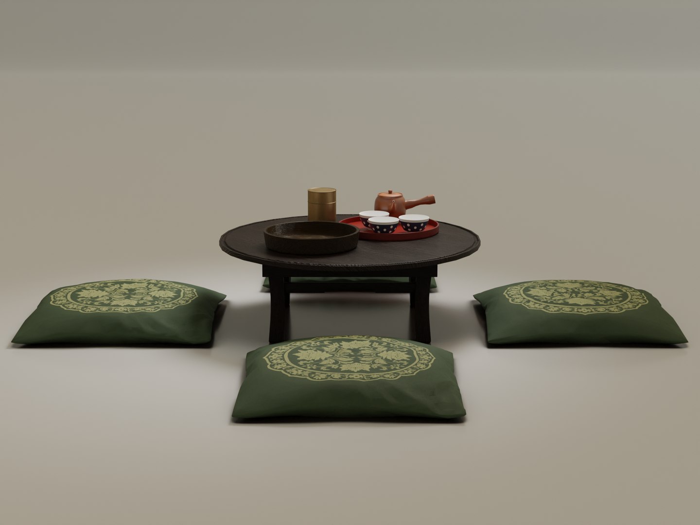 3D Low-Poly Japanese Tea Set - TurboSquid 2026037