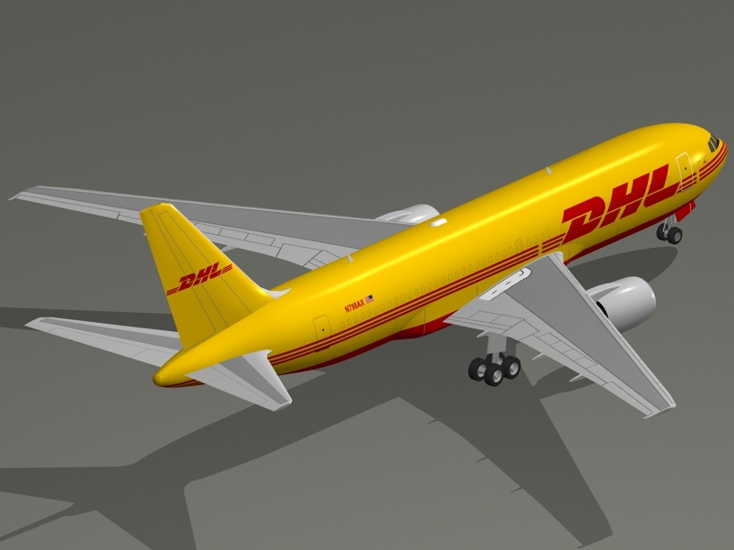 3d Freighter Aircraft Boeing 767-200