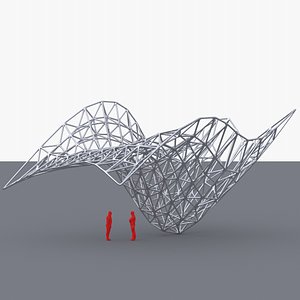 Parametric Steel Frame Canopy 02