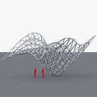 Parametric Steel Frame Canopy 02