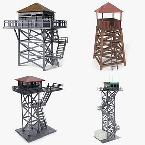 3D model watch tower