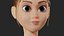 White Female Cartoon Character Michelle