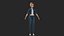 White Female Cartoon Character Michelle