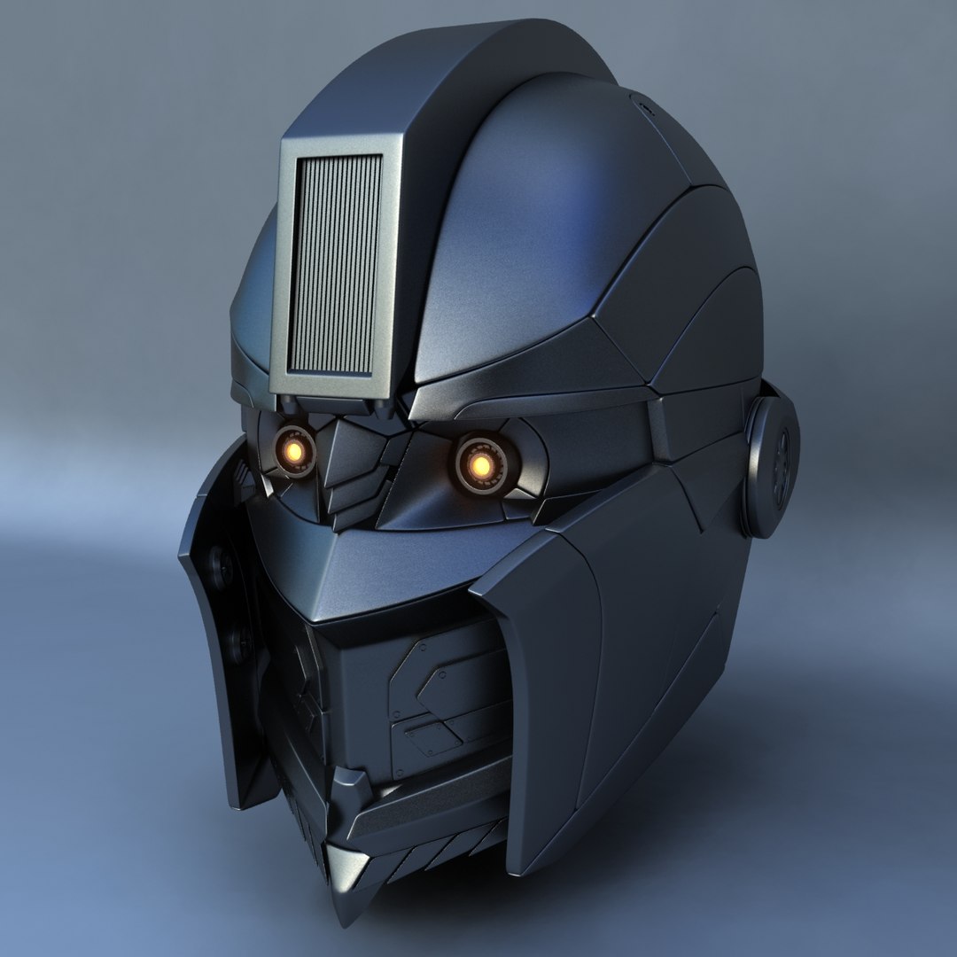 3d Model Robot Head D