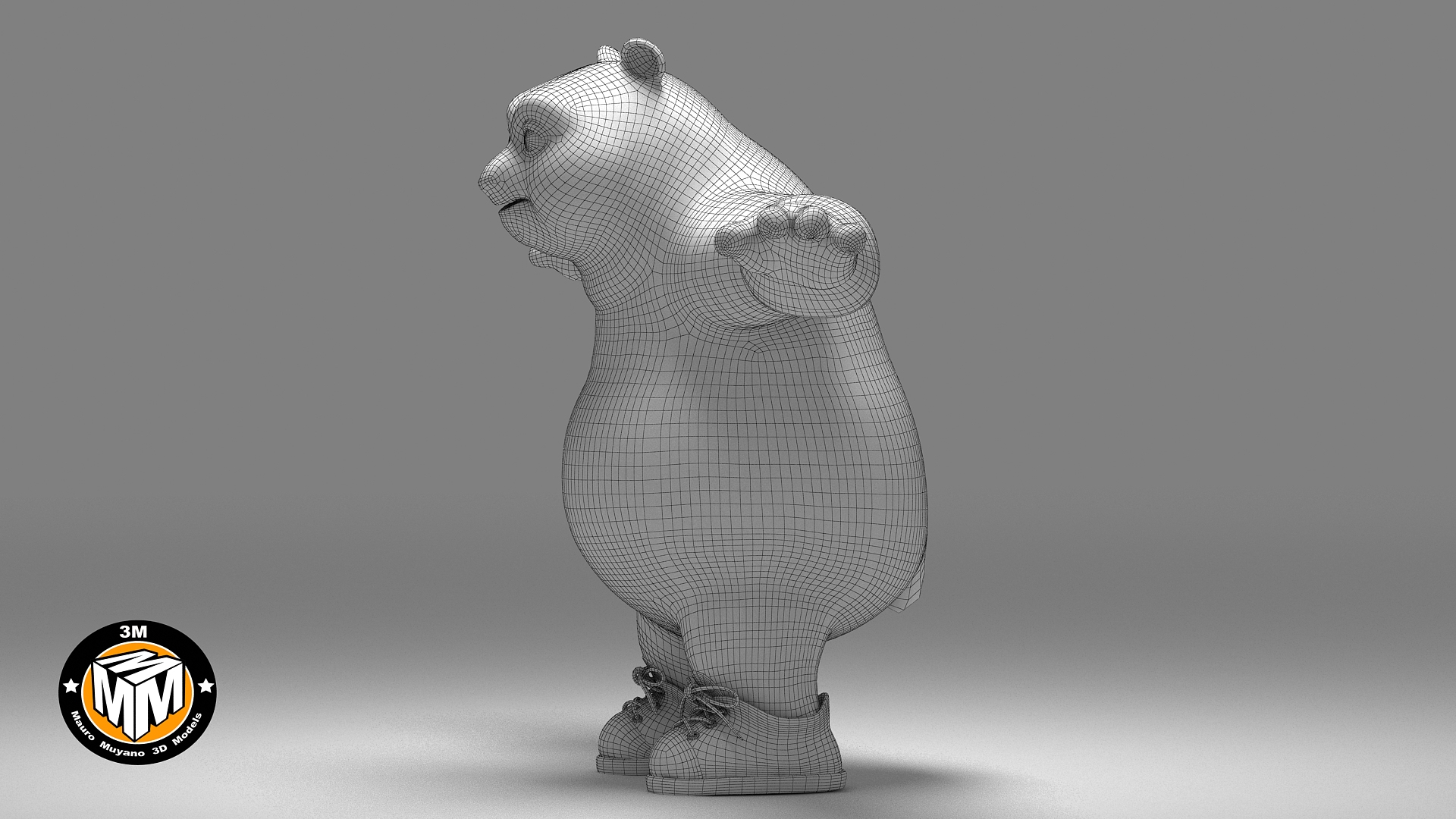 Urso panda dos desenhos animados Modelo 3D - TurboSquid 1485245