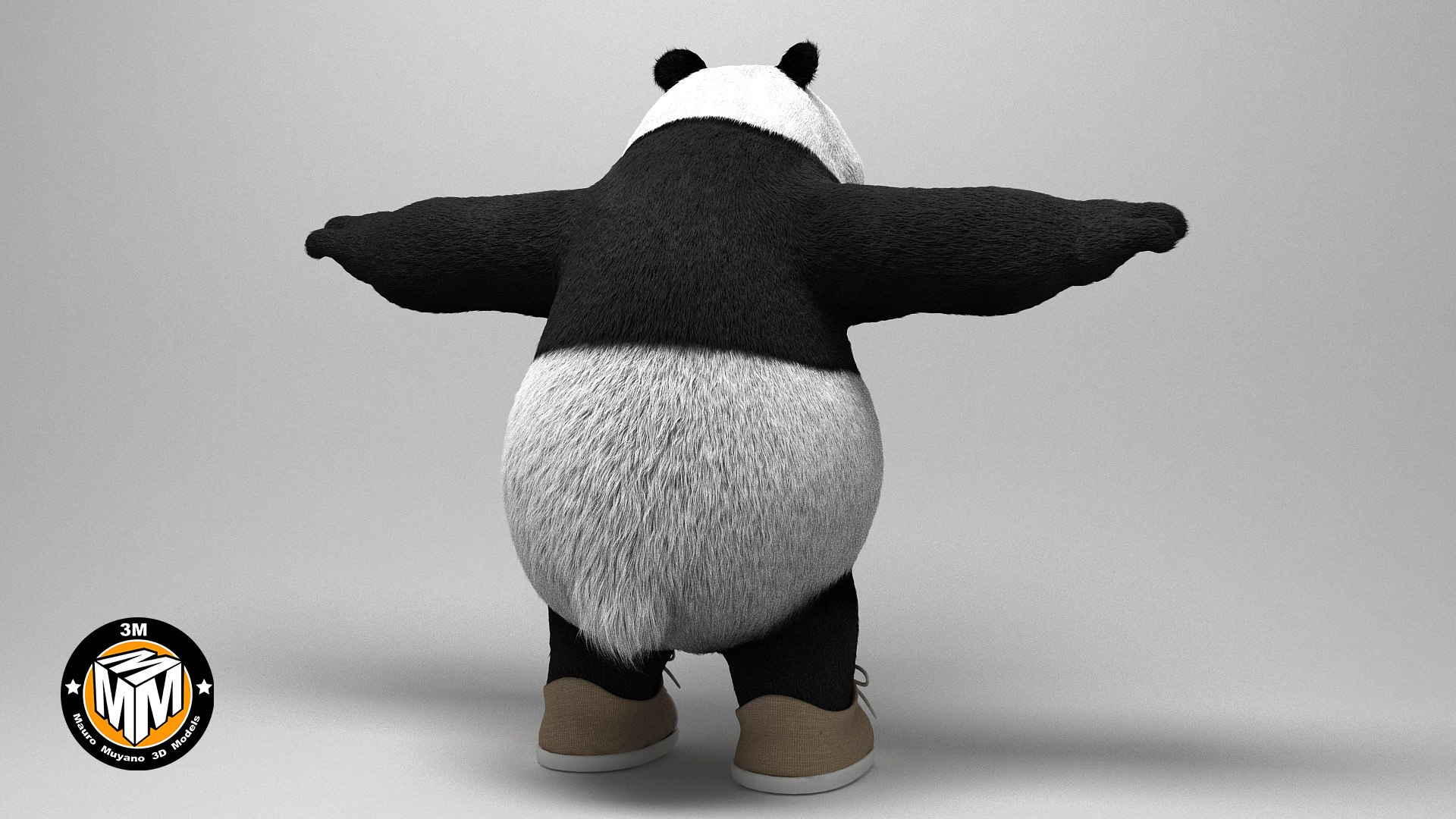 Urso panda dos desenhos animados Modelo 3D - TurboSquid 1485245