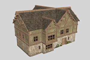 3D model Medieval ManorInn