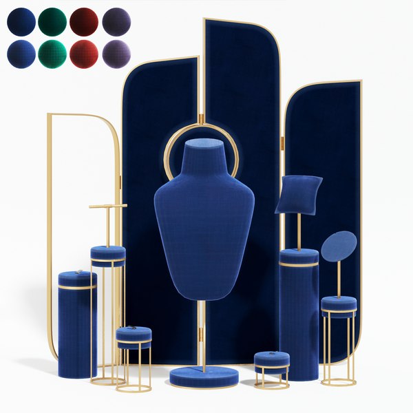 modelo 3d Decoretive set Jewelry Display 01 - TurboSquid 1957373