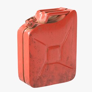 3D Jerry Can Red model