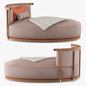 3D model Annibale colombo camomilla chaise longue