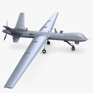 3d model of reaper unmanned vehicle 9