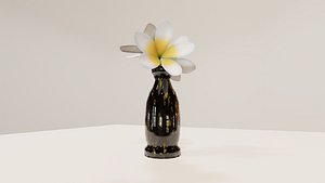 3D model 3D Vase with Flower