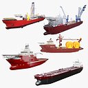 Pacote de Navios Industriais